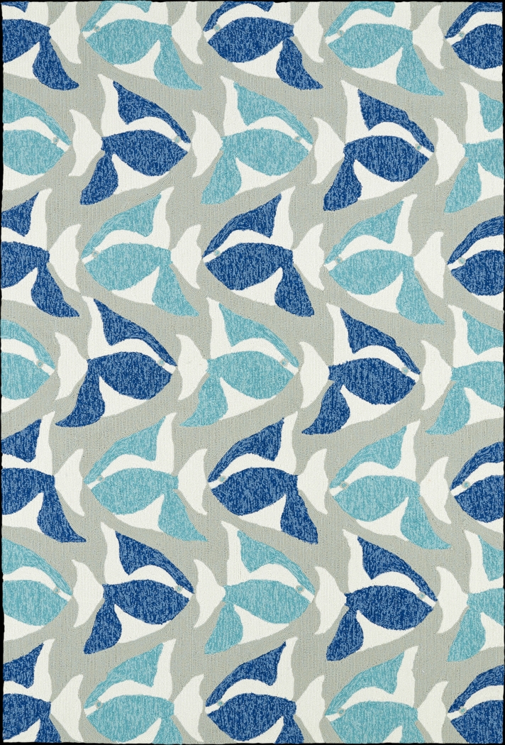 Aletta Blue 7'6 x 9' Indoor/Outdoor Rug - Thumbnail - Image 1