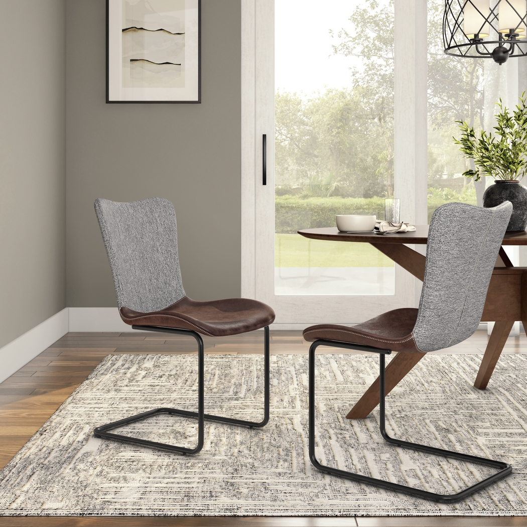 Alewine Light Brown Dining Chair, Set of 2 - Thumbnail - Image 3