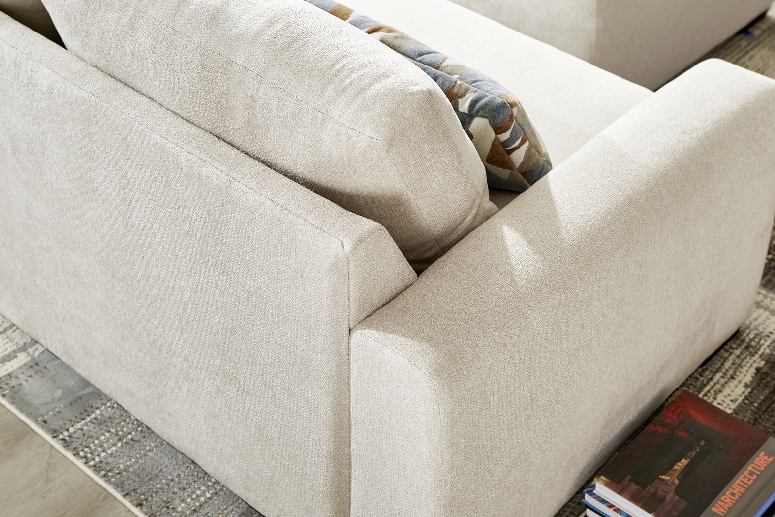 Alexander Ivory 4 Pc Sectional Living Room - Thumbnail - Image 3