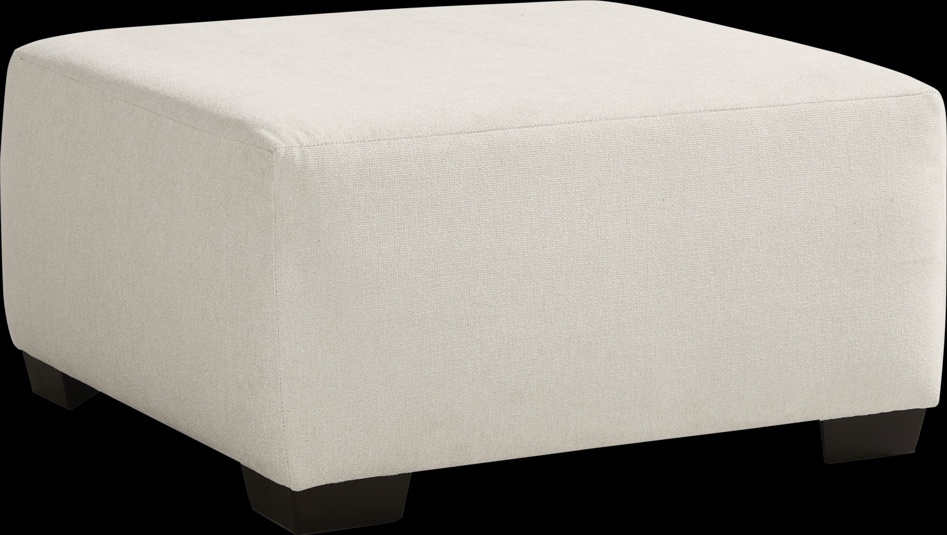 Alexander Ivory Cocktail Ottoman - Thumbnail - Image 1