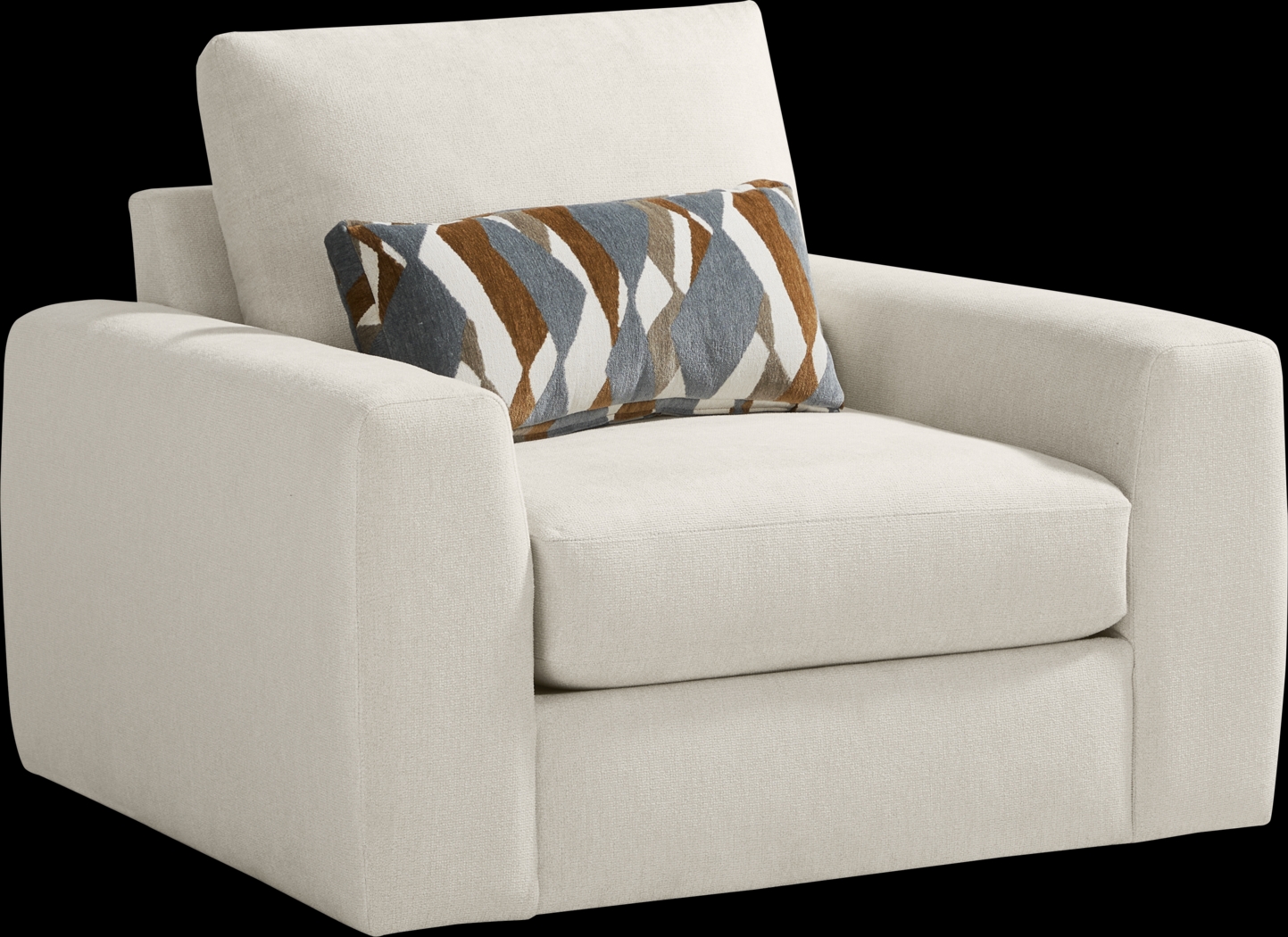 Alexander Ivory Swivel Chair - Thumbnail - Image 1