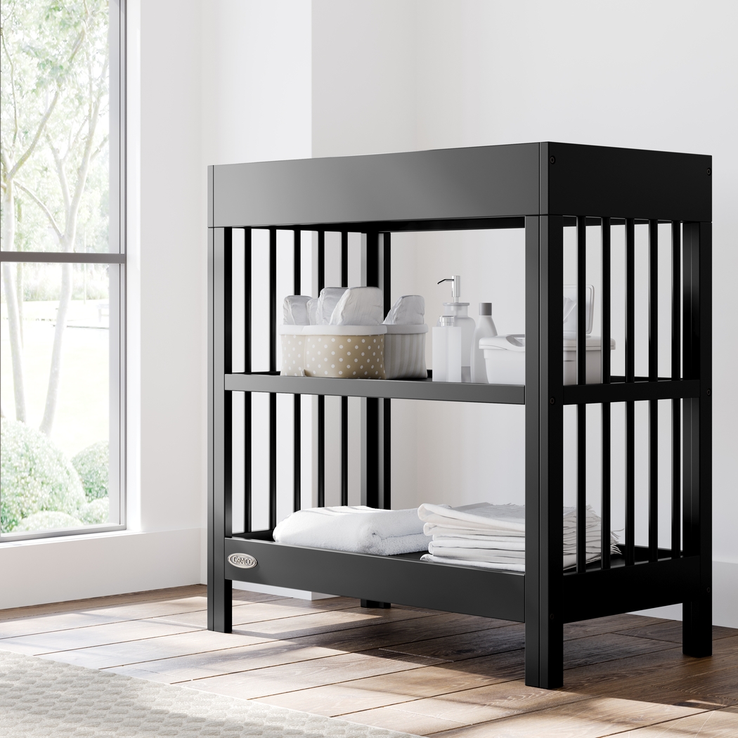 Kids Alexei Black Changing Table - Thumbnail - Image 2