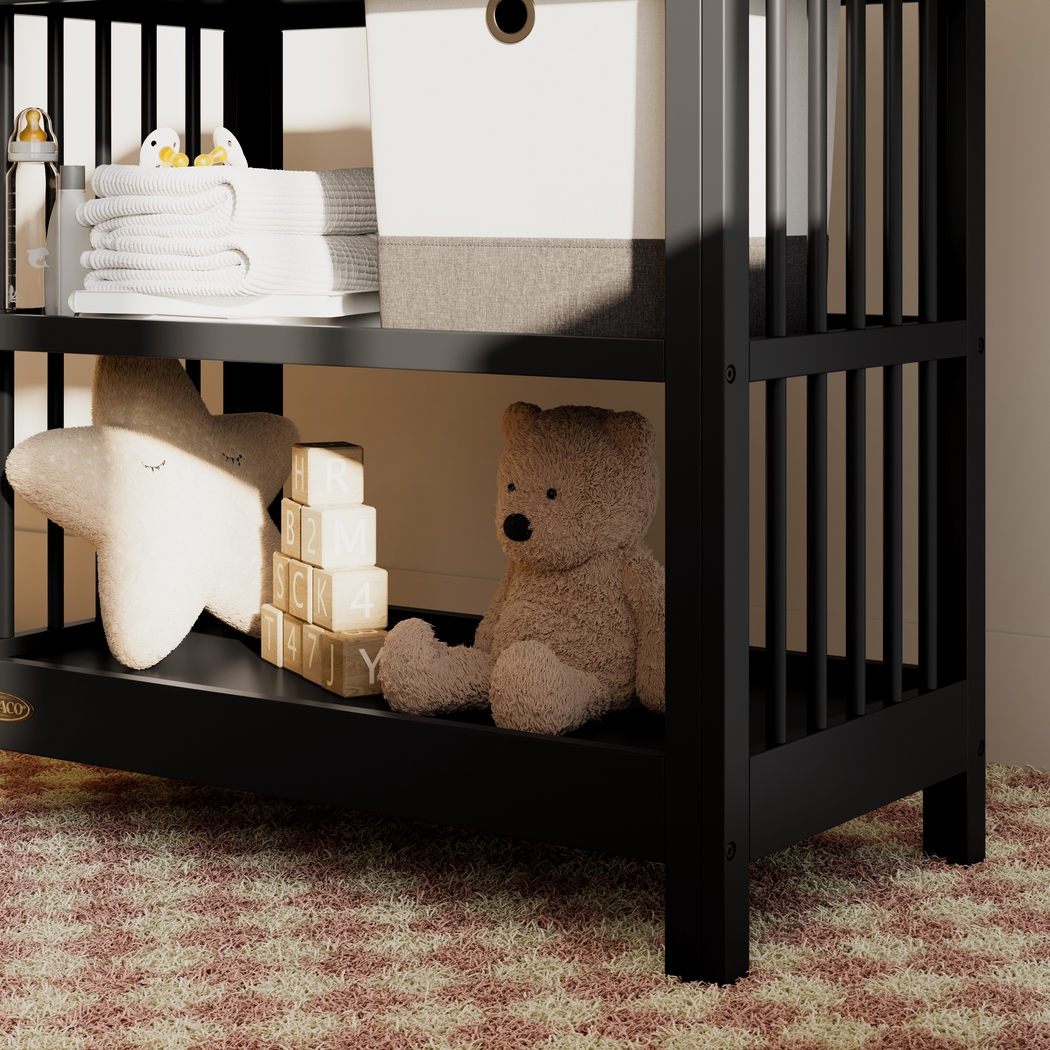 Kids Alexei Black Changing Table - Thumbnail - Image 3