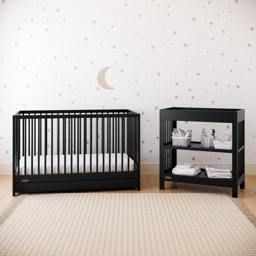 Alexei Black Convertible Crib - Thumbnail - Image 2