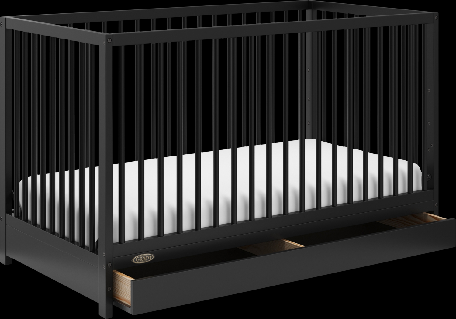 Alexei Black Convertible Crib - Thumbnail - Image 3