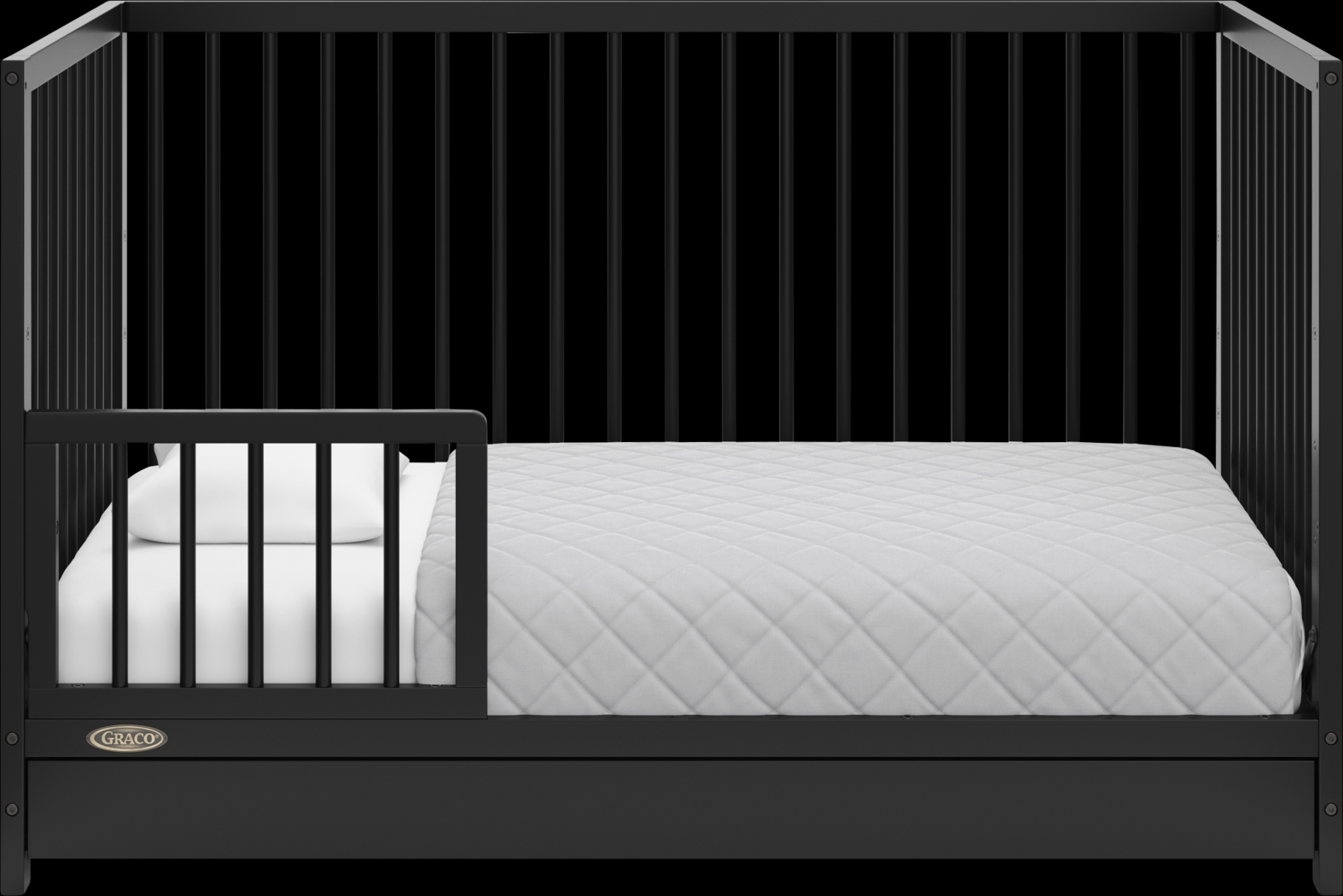 Alexei Black Convertible Crib - Thumbnail - Image 4