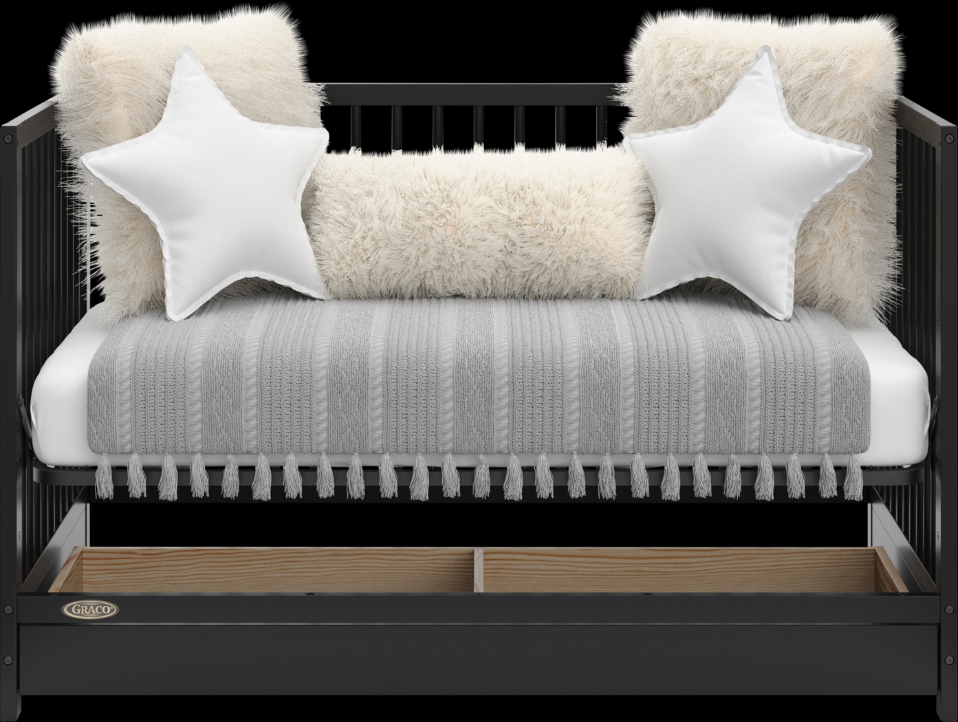 Alexei Black Convertible Crib - Thumbnail - Image 6