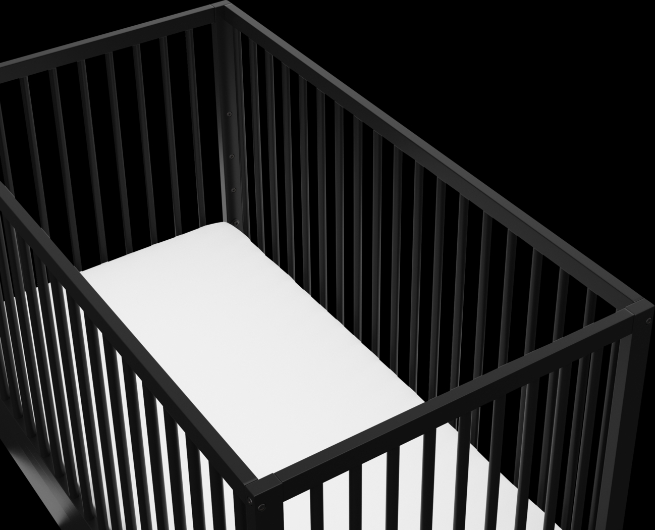 Alexei Black Convertible Crib - Thumbnail - Image 7