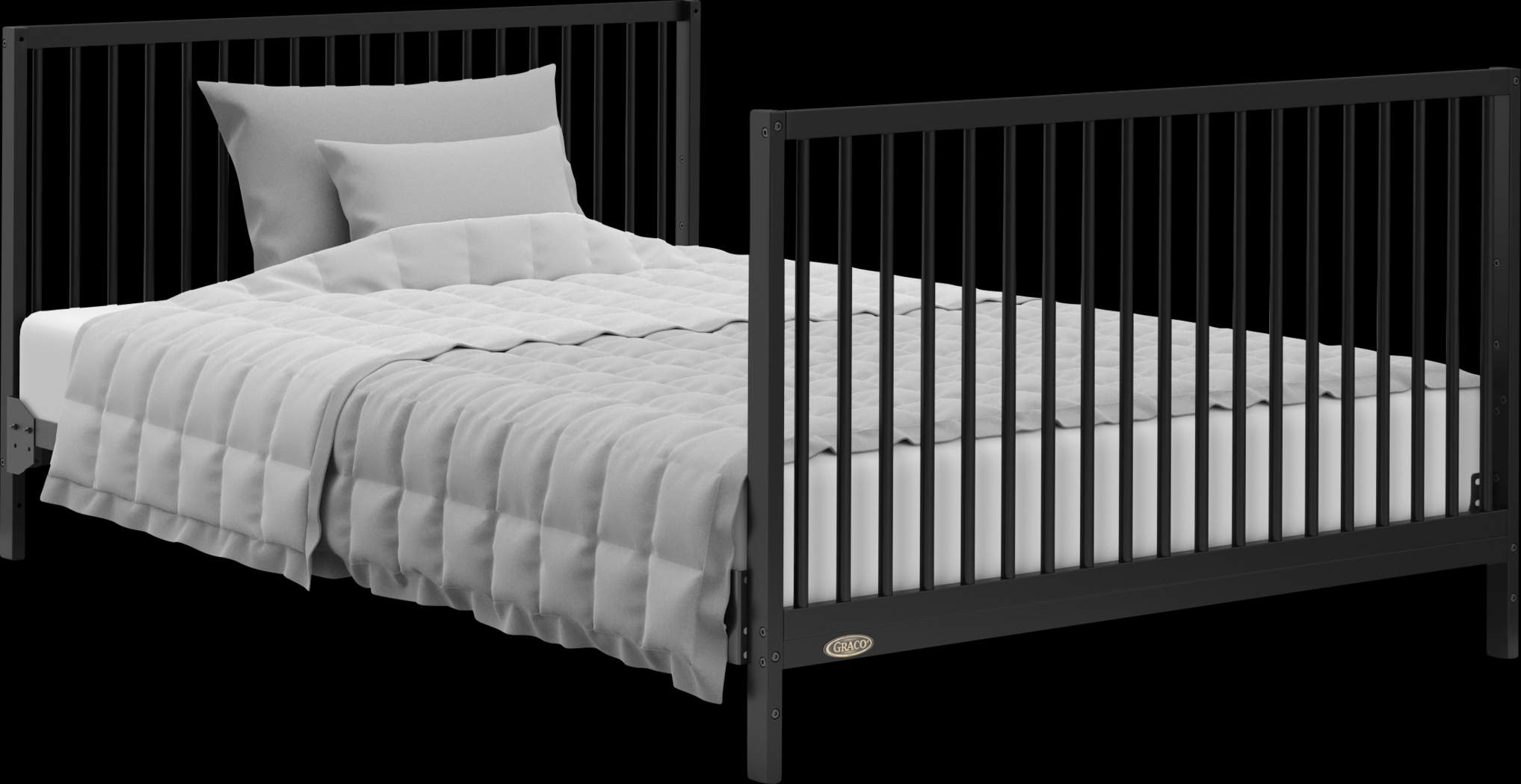 Alexei Black Convertible Crib - Thumbnail - Image 8