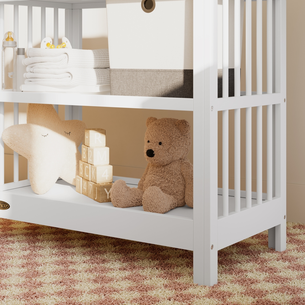 Kids Alexei White Changing Table - Thumbnail - Image 3