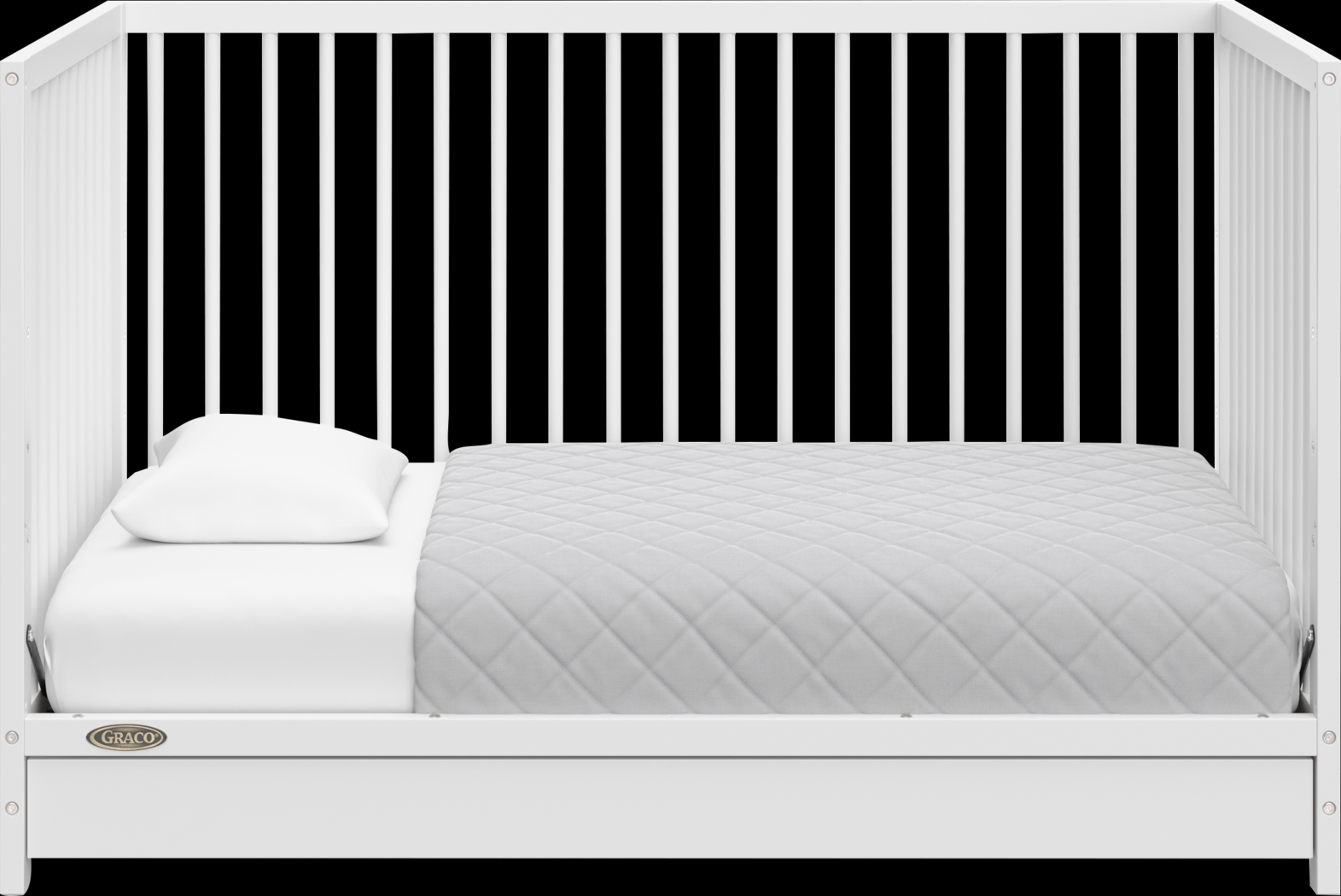 Alexei White Convertible Crib - Thumbnail - Image 4