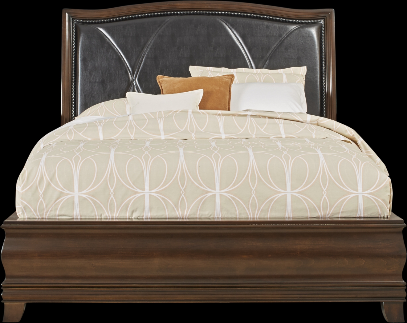 Alexi Cherry 3 Pc King Bed with Chocolate Inset - Thumbnail - Image 1