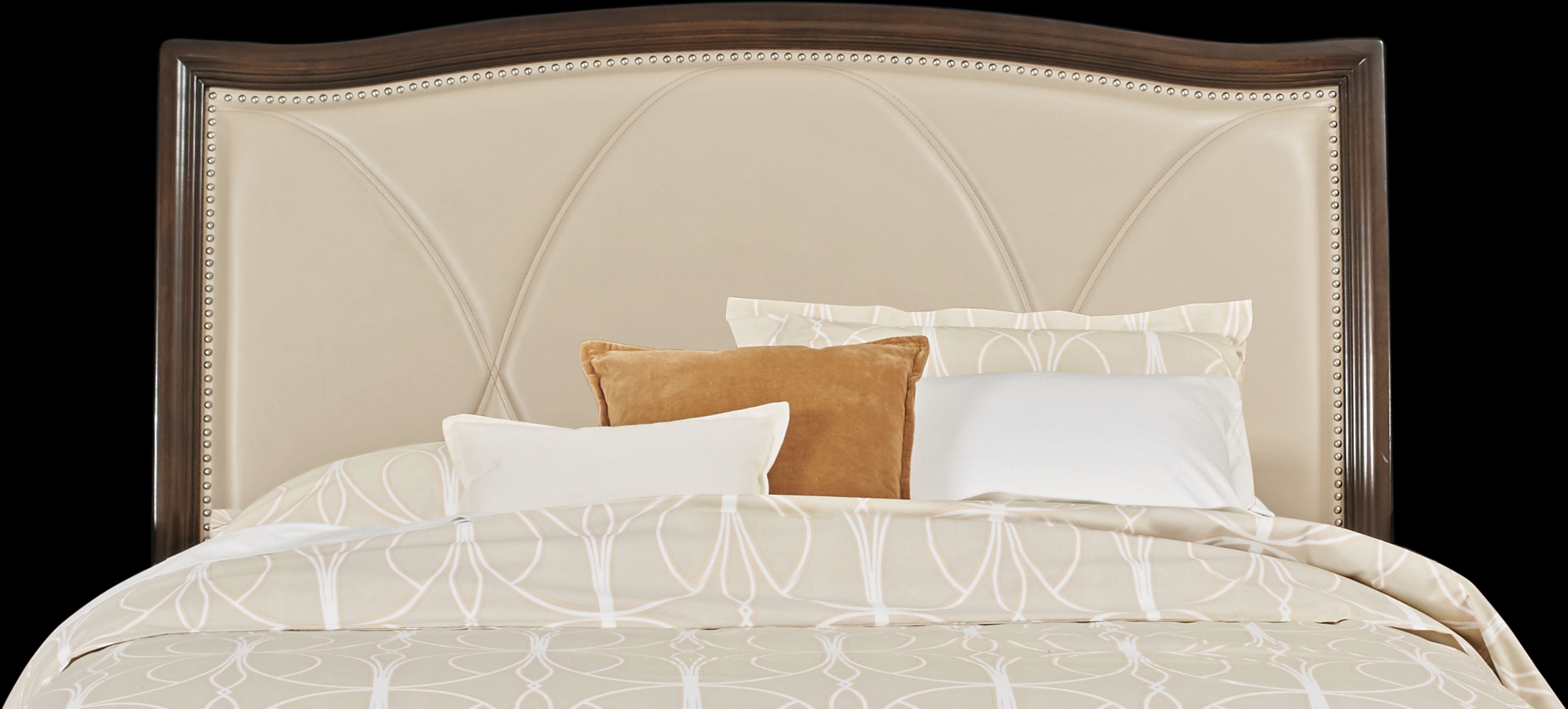 Alexi Cherry 3 Pc Queen Bed with Cream Inset - Thumbnail - Image 2