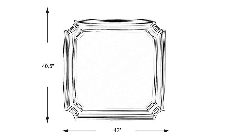 Dimension Image. Please refer to the Dimension Tab on this page for dimension details.