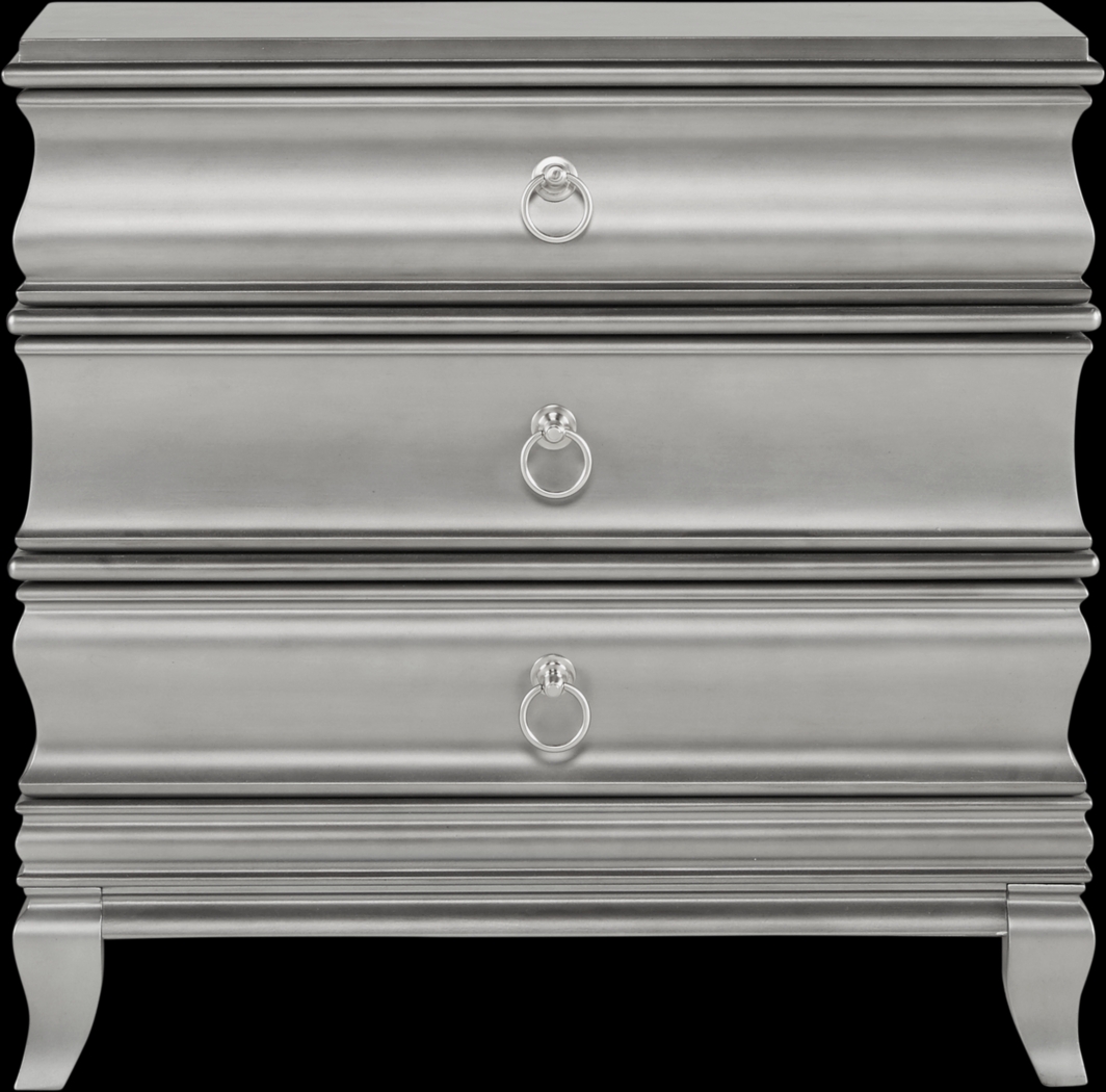 Alexi Silver Nightstand - Thumbnail - Image 1