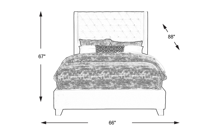 Dimension Image. Please refer to the Dimension Tab on this page for dimension details.