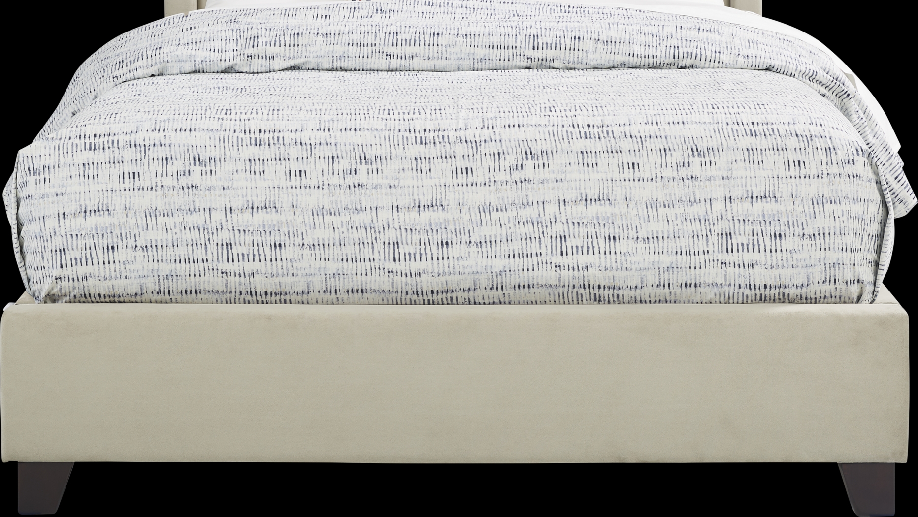 Alexis Gray 3 Pc Queen Upholstered Bed - Thumbnail - Image 2