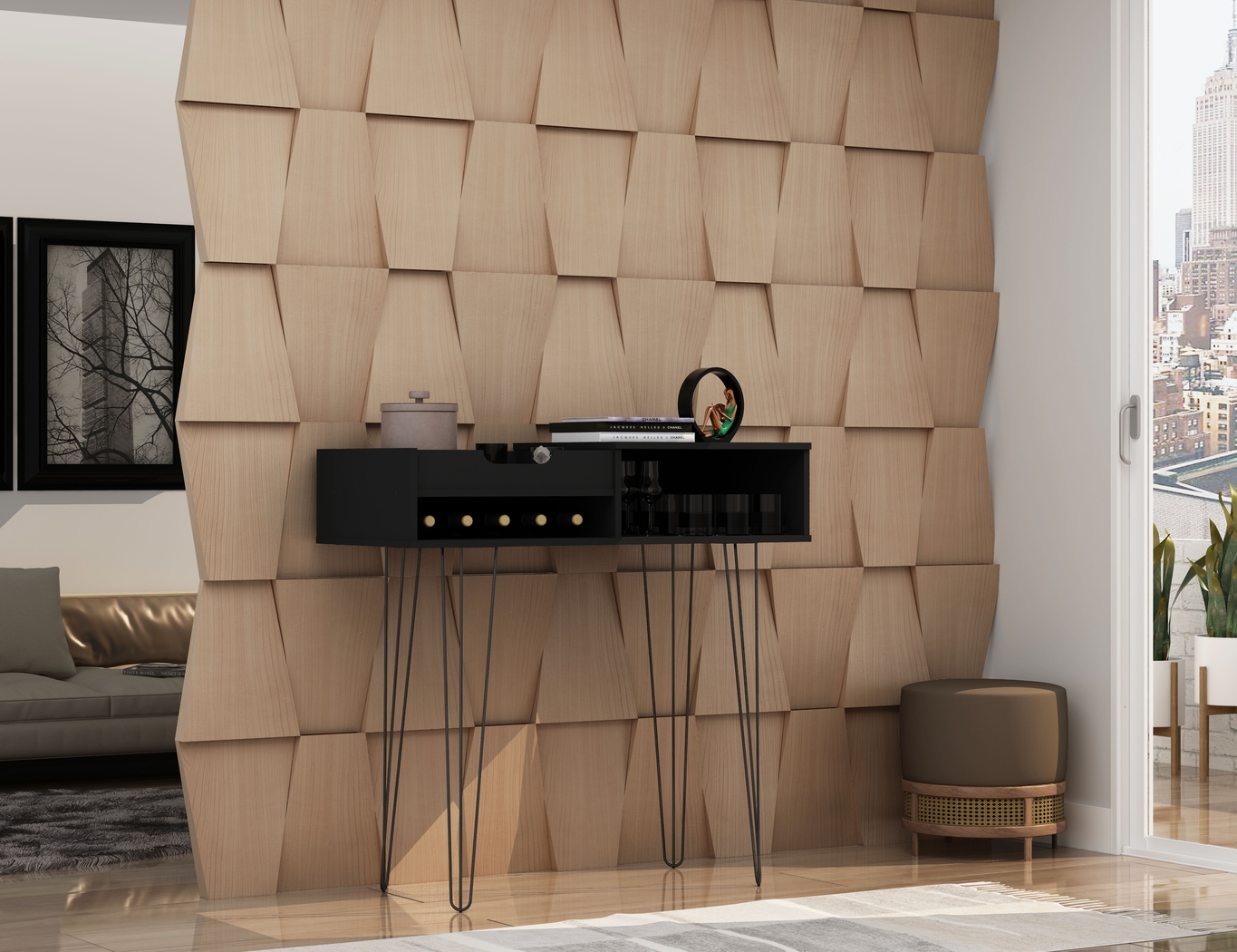 Alexito Black Sofa Table - Thumbnail - Image 8