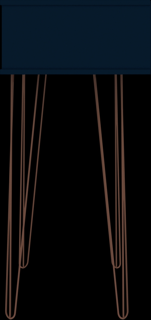 Alexito Blue Sofa Table - Thumbnail - Image 2