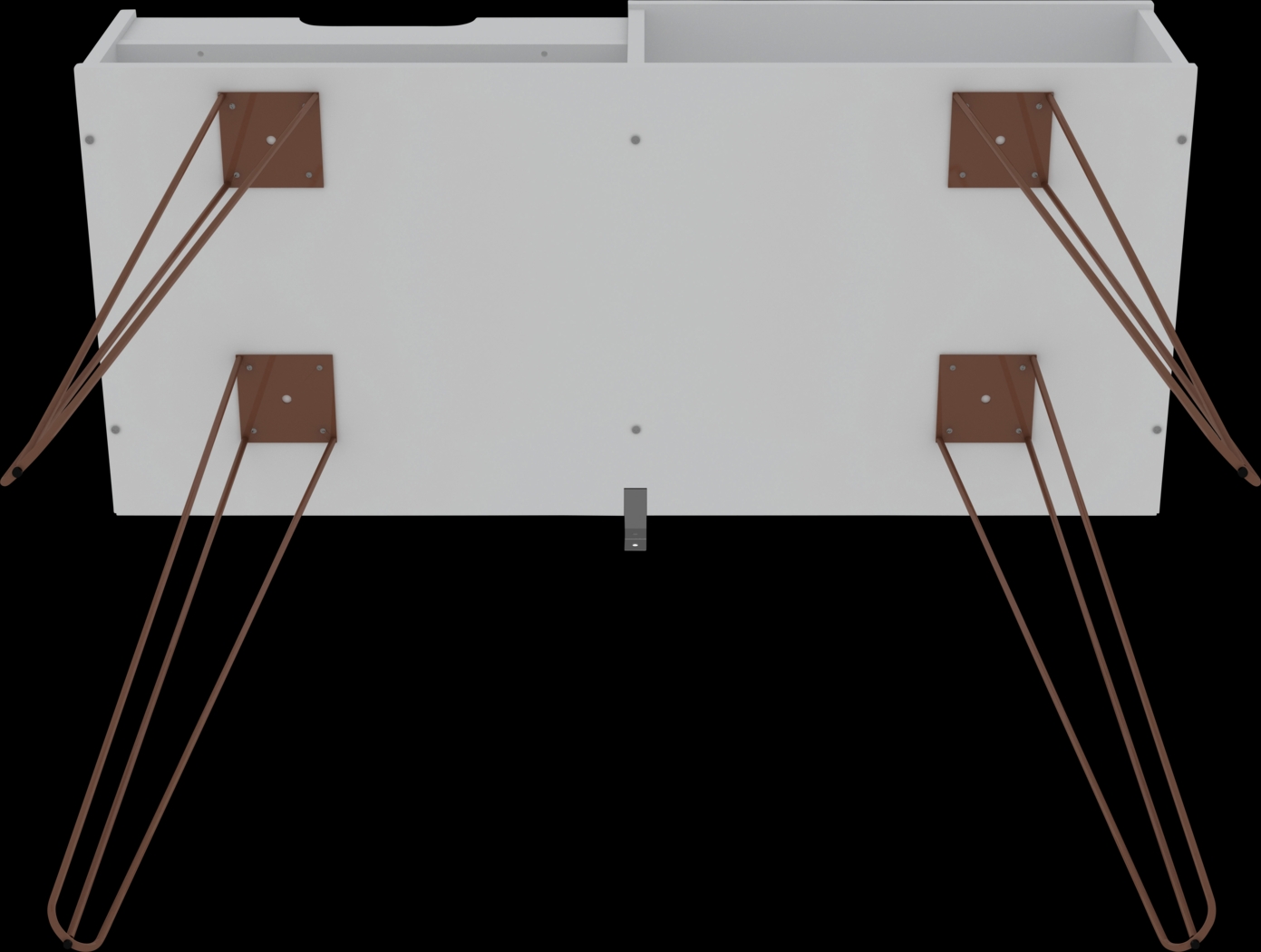 Alexito White Sofa Table - Thumbnail - Image 5