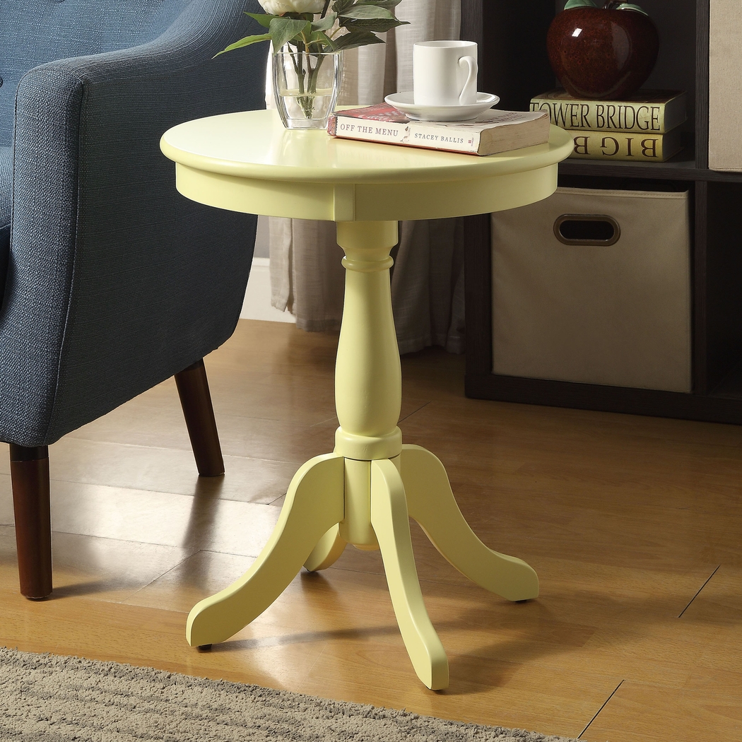 Alger Yellow Accent Table - Thumbnail - Image 2