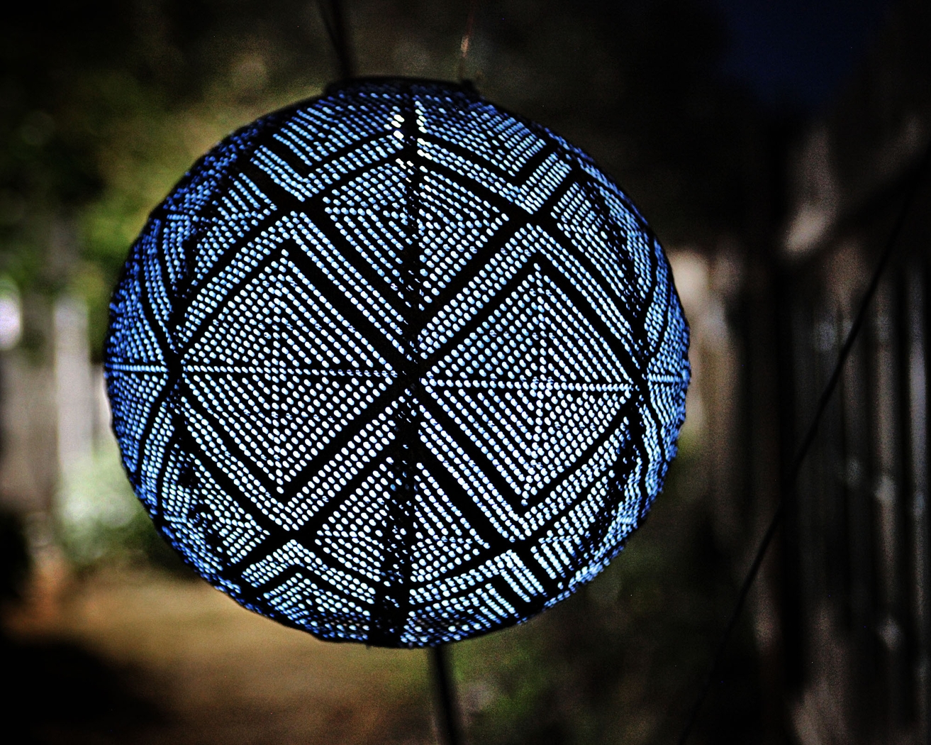 Aliana Ink Outdoor Solar Lantern - Thumbnail - Image 3