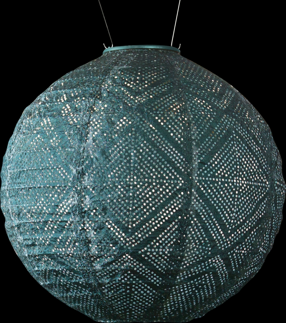 Aliana Ink Outdoor Solar Lantern - Thumbnail - Image 1