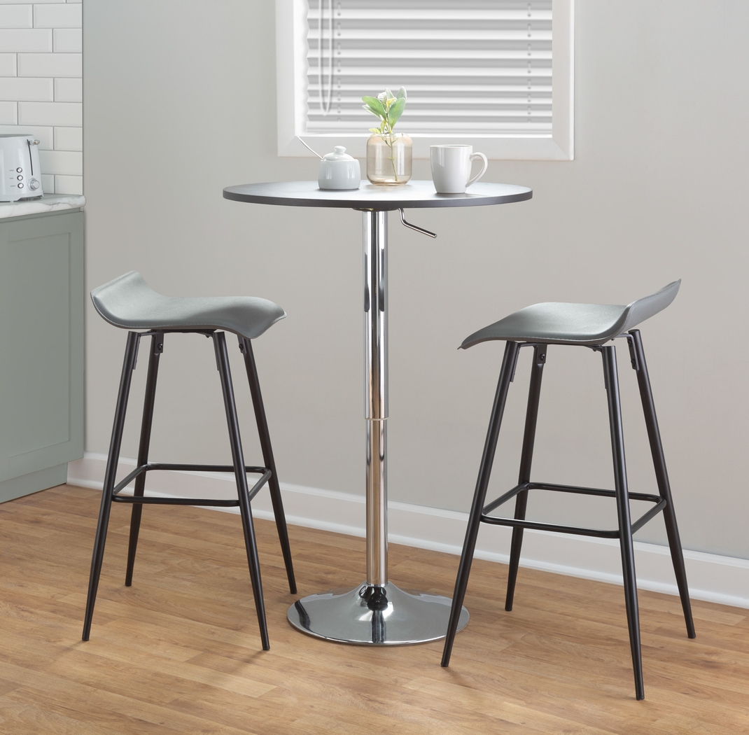 Aliceanna Gray Barstool, Set of 2 - Thumbnail - Image 3