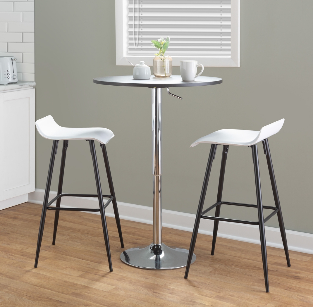 Aliceanna White Barstool, Set of 2 - Thumbnail - Image 3