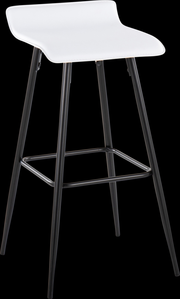 Aliceanna White Barstool, Set of 2 - Thumbnail - Image 4