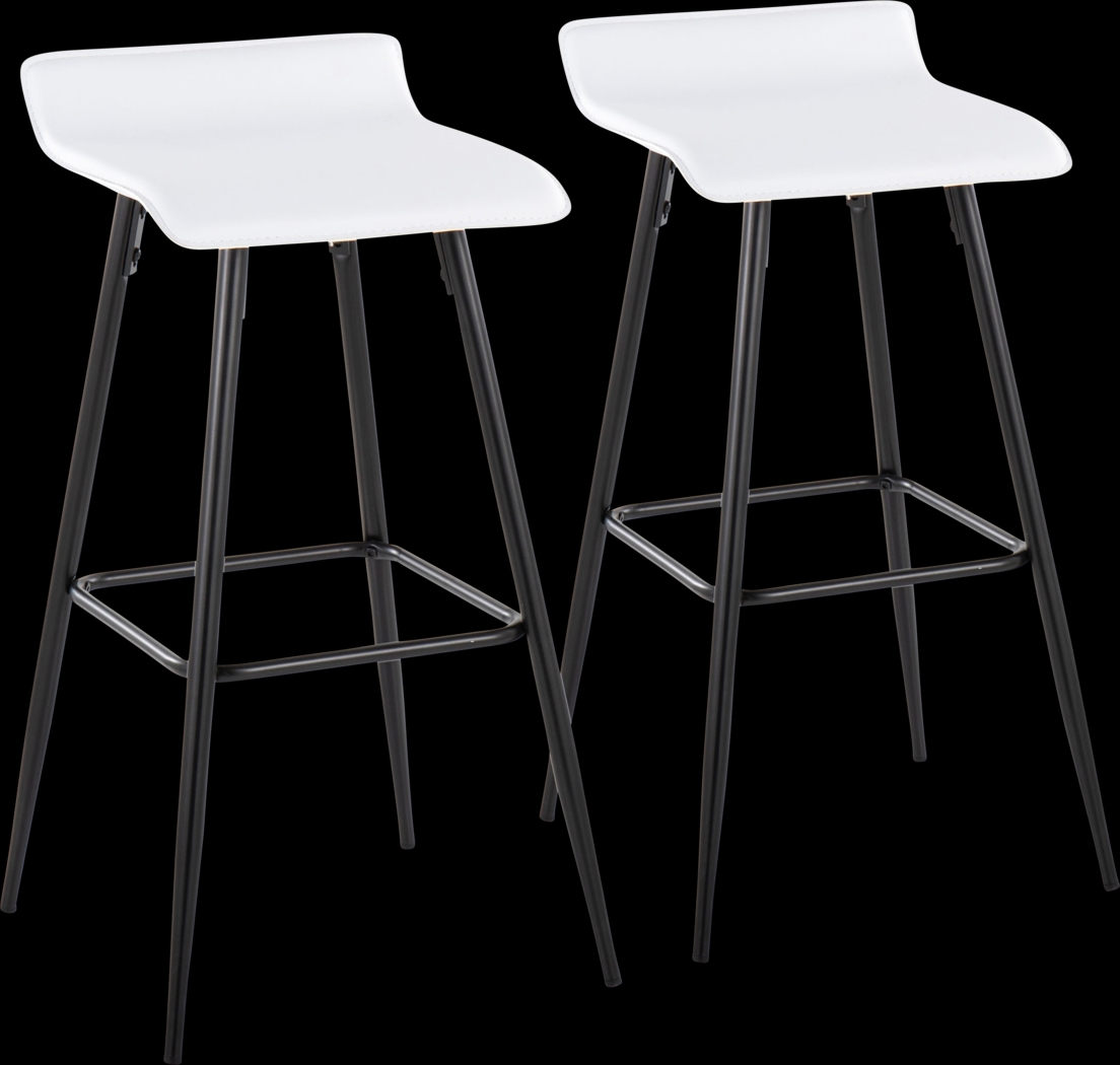 Aliceanna White Barstool, Set of 2 - Thumbnail - Image 1