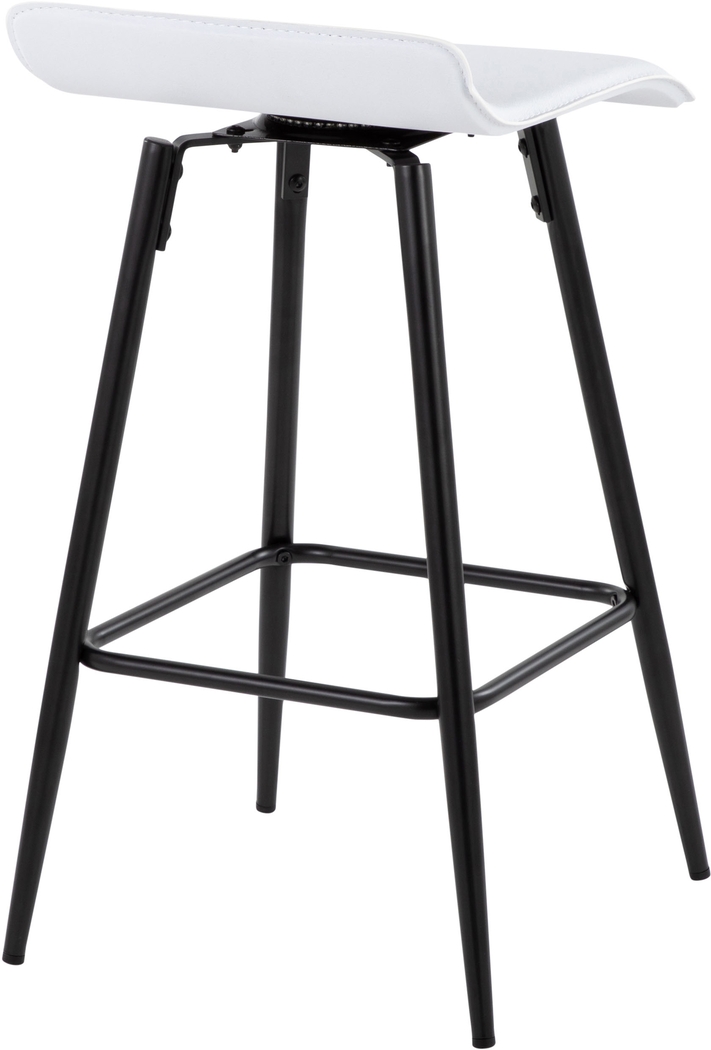 Aliceanna White Counter Height Stool, Set of 2 - Thumbnail - Image 4