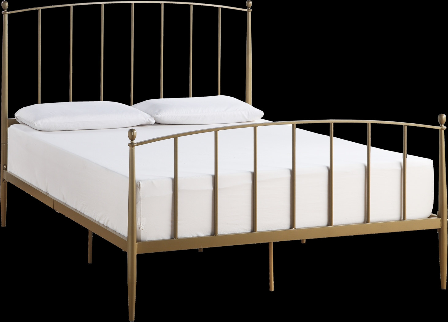 Alicemont Gold Queen Platform Bed - Thumbnail - Image 1