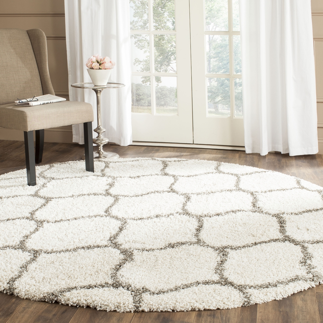 Alicia Ivory 8' Round Rug - Thumbnail - Image 2