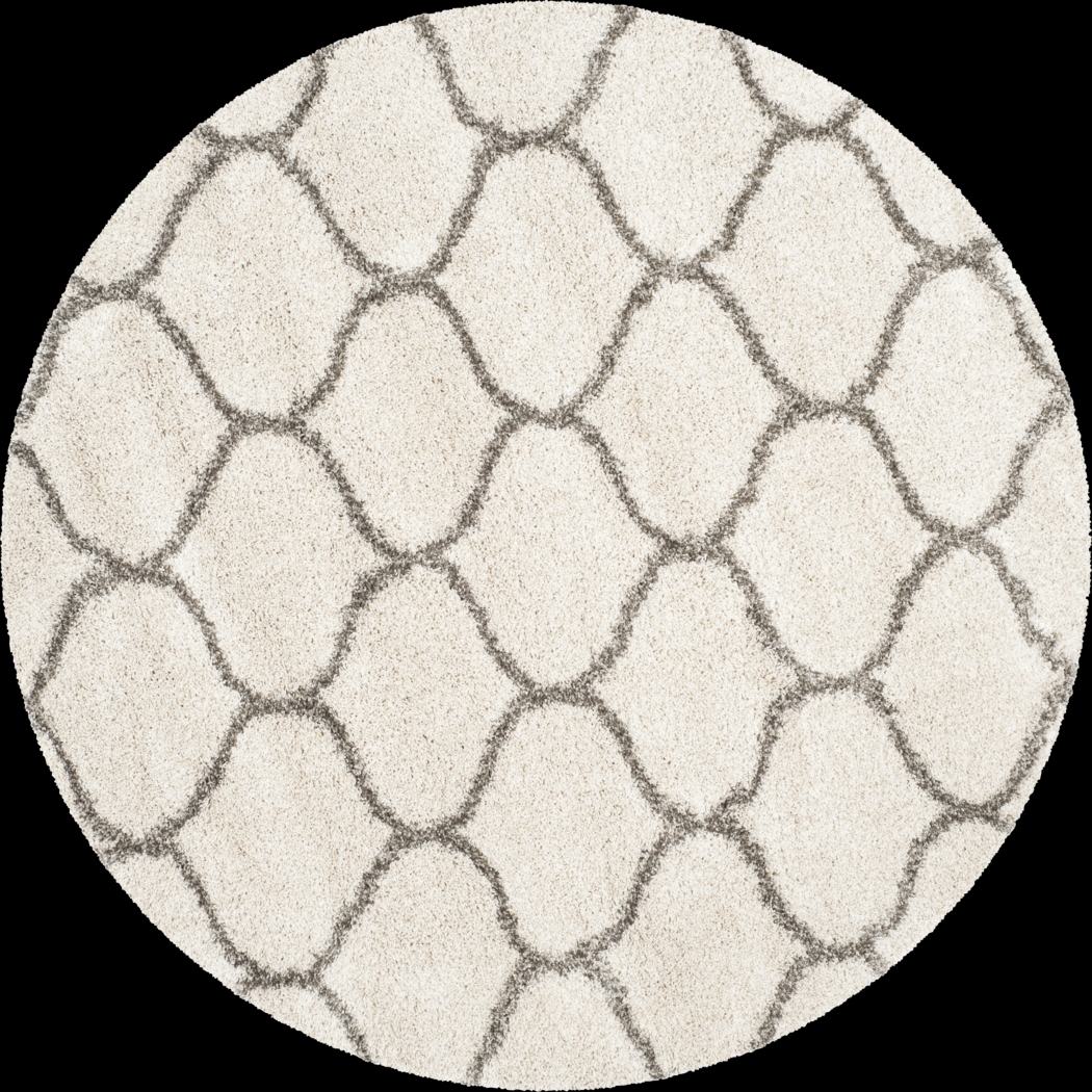 Alicia Ivory 8' Round Rug - Thumbnail - Image 1