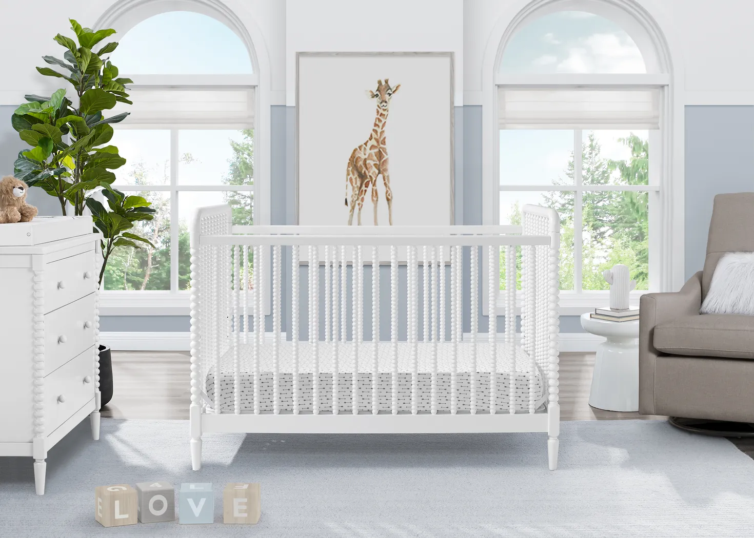Alienor White Convertible Crib - Thumbnail - Image 2