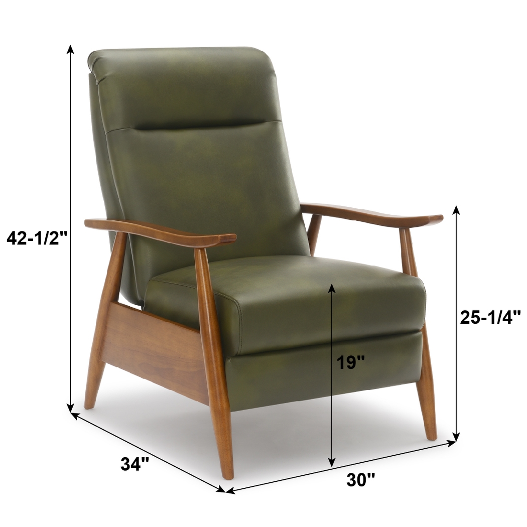 Alieta Green Push Back Recliner - Thumbnail - Image 16
