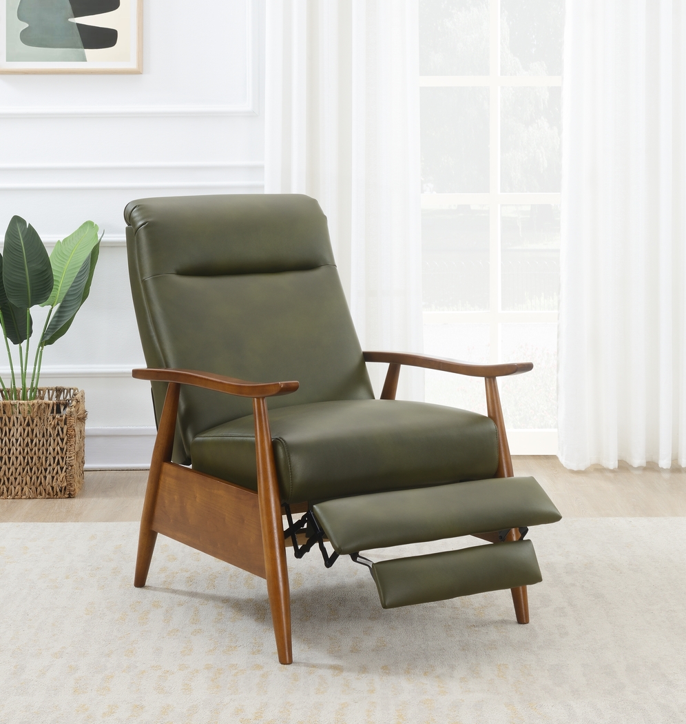 Alieta Green Push Back Recliner - Thumbnail - Image 4