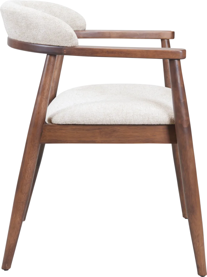 Aliev Beige Side Chair - Thumbnail - Image 4