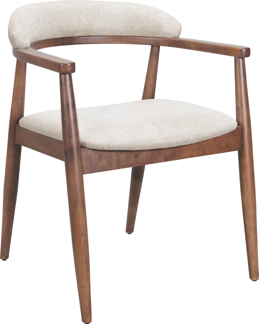 Aliev Beige Side Chair - Thumbnail - Image 1
