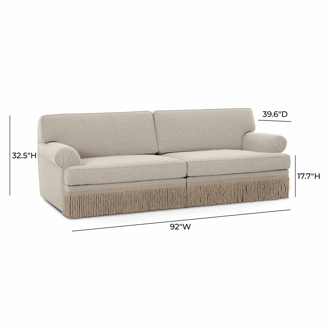 Alifred Cream Sofa - Thumbnail - Image 6