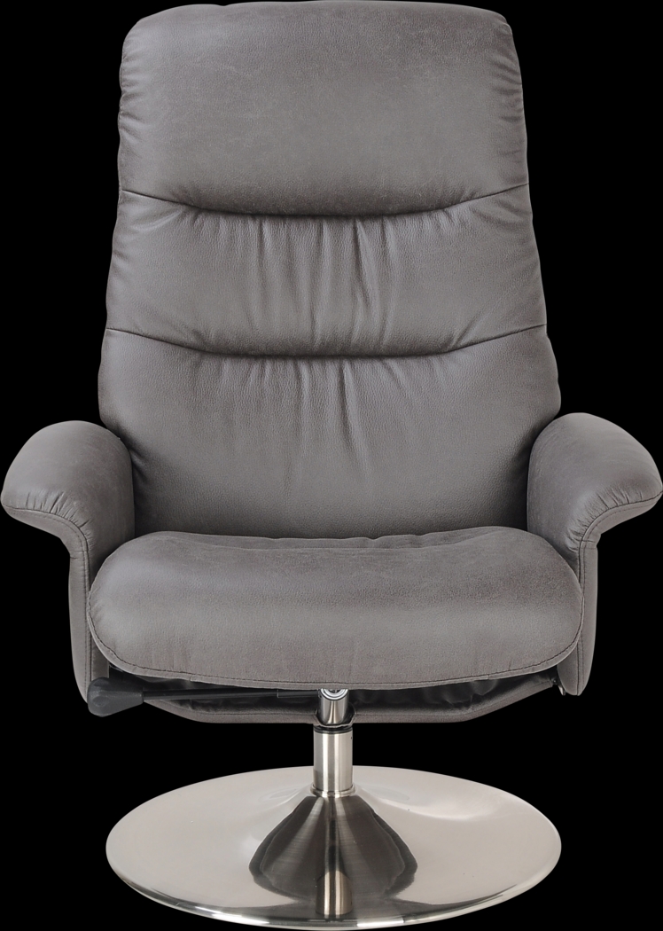 Alileah Gray Recliner and Ottoman - Thumbnail - Image 4