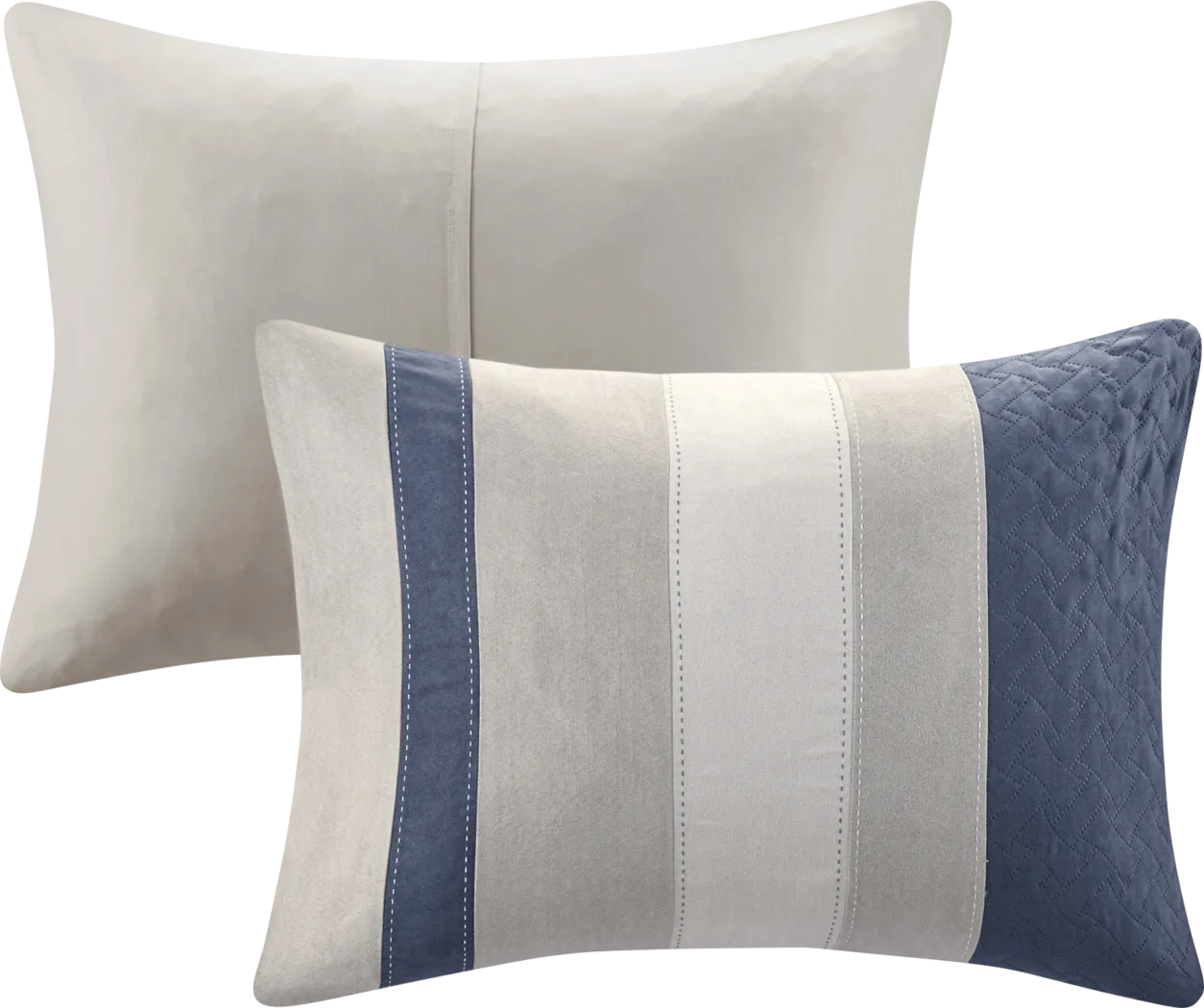 Alima Blue 7 Pc California King Comforter Set - Thumbnail - Image 4