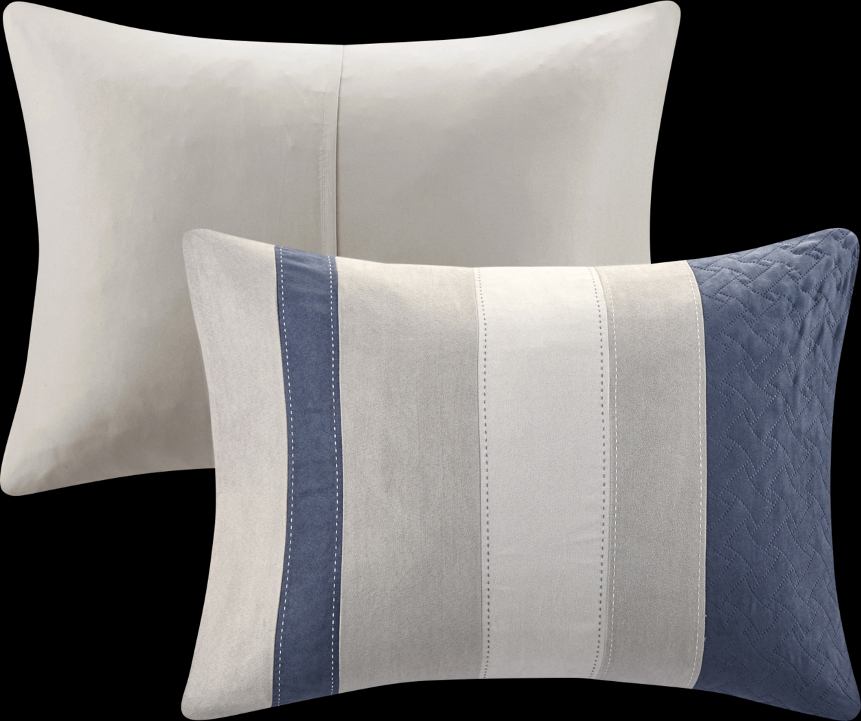 Alima Blue 7 Pc King Comforter Set - Thumbnail - Image 4