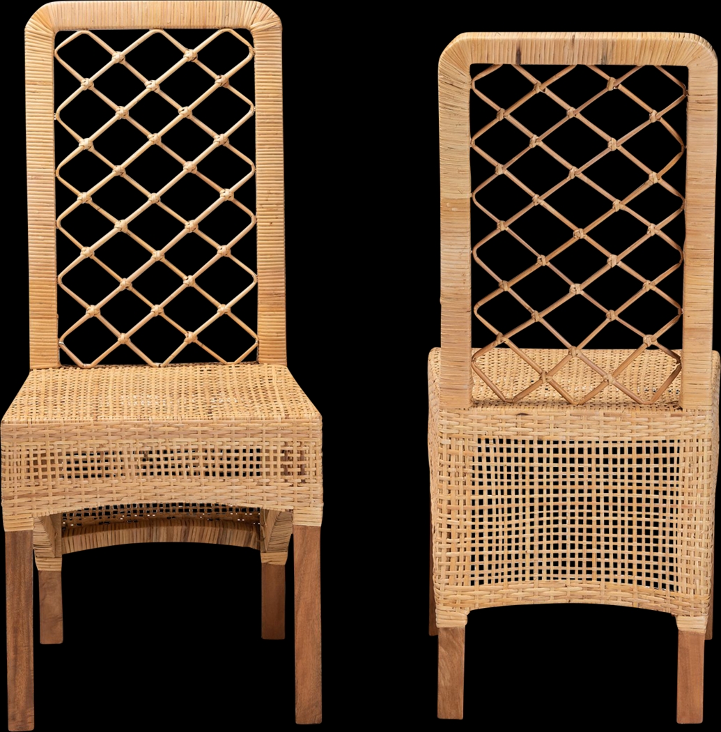 Aliono Brown Side Chair, Set of 2 - Thumbnail - Image 3