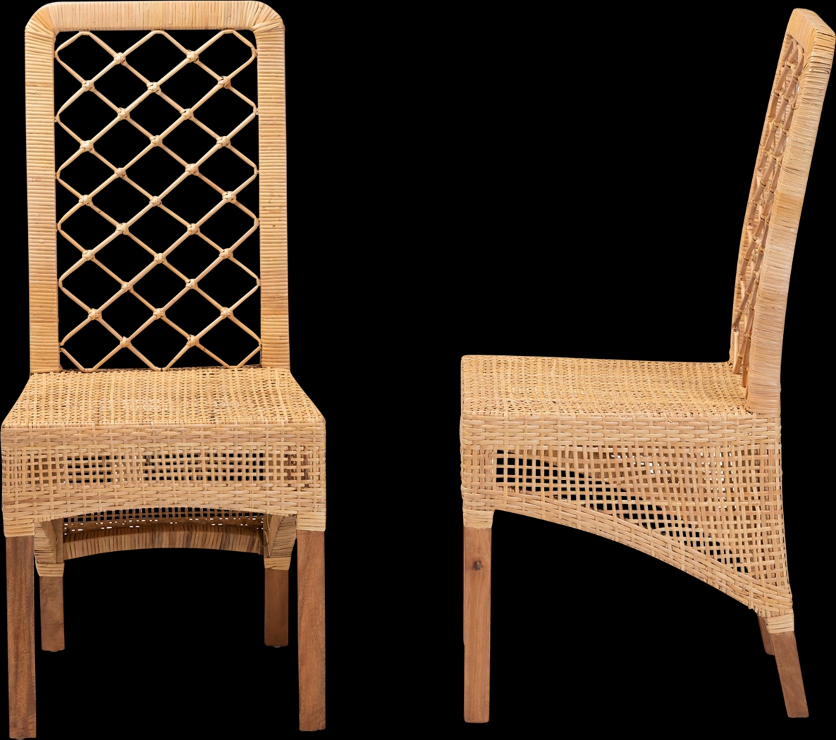 Aliono Brown Side Chair, Set of 2 - Thumbnail - Image 4