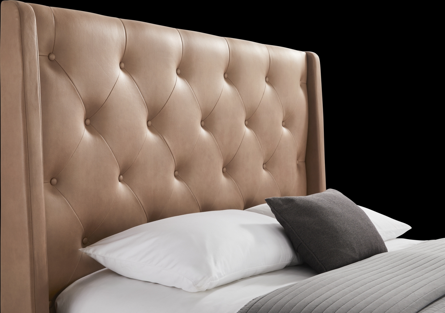 Alison II Brown 3 Pc Queen Upholstered Bed - Thumbnail - Image 2