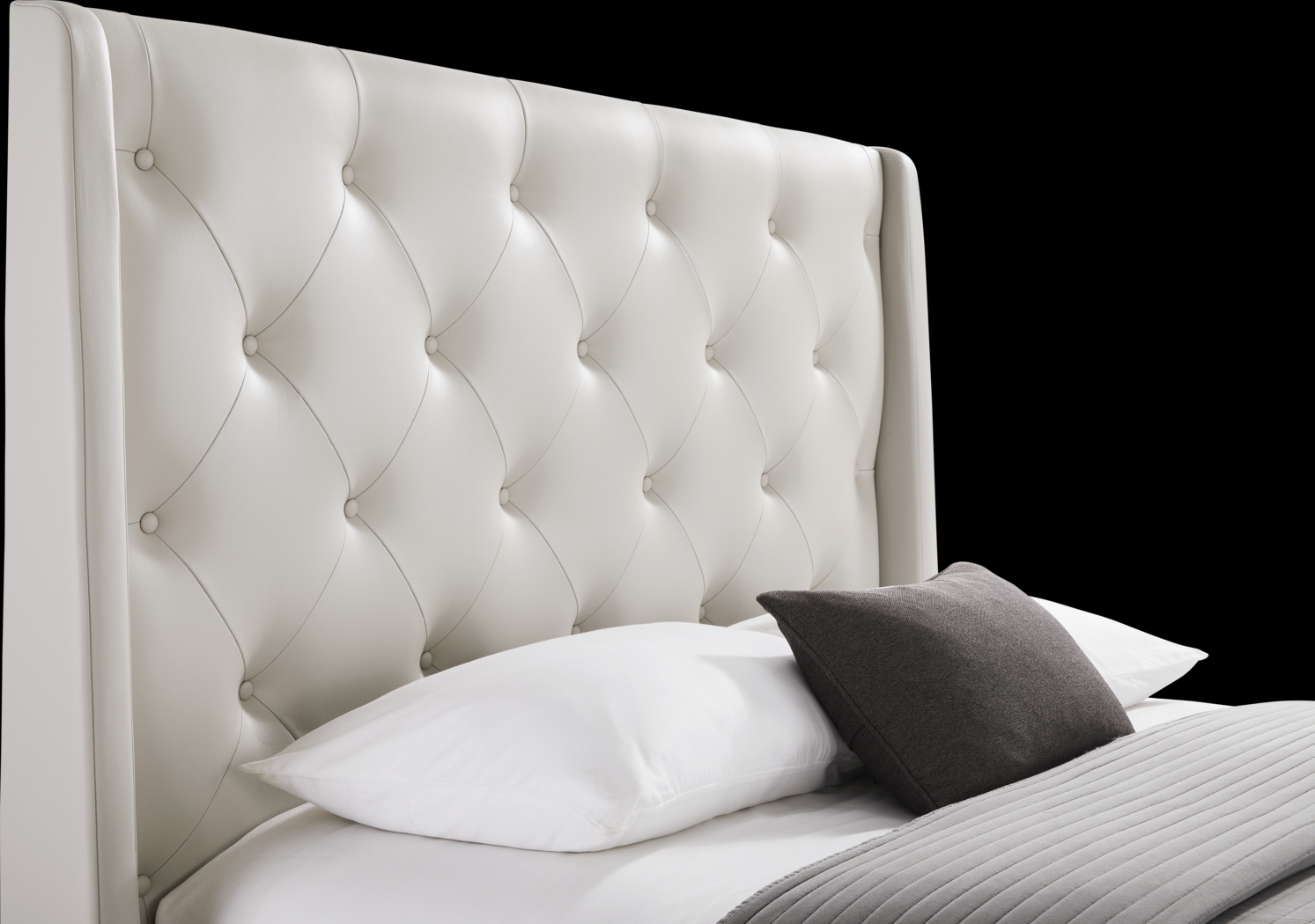 Alison II Light Gray 3 Pc Queen Upholstered Storage Bed - Thumbnail - Image 2