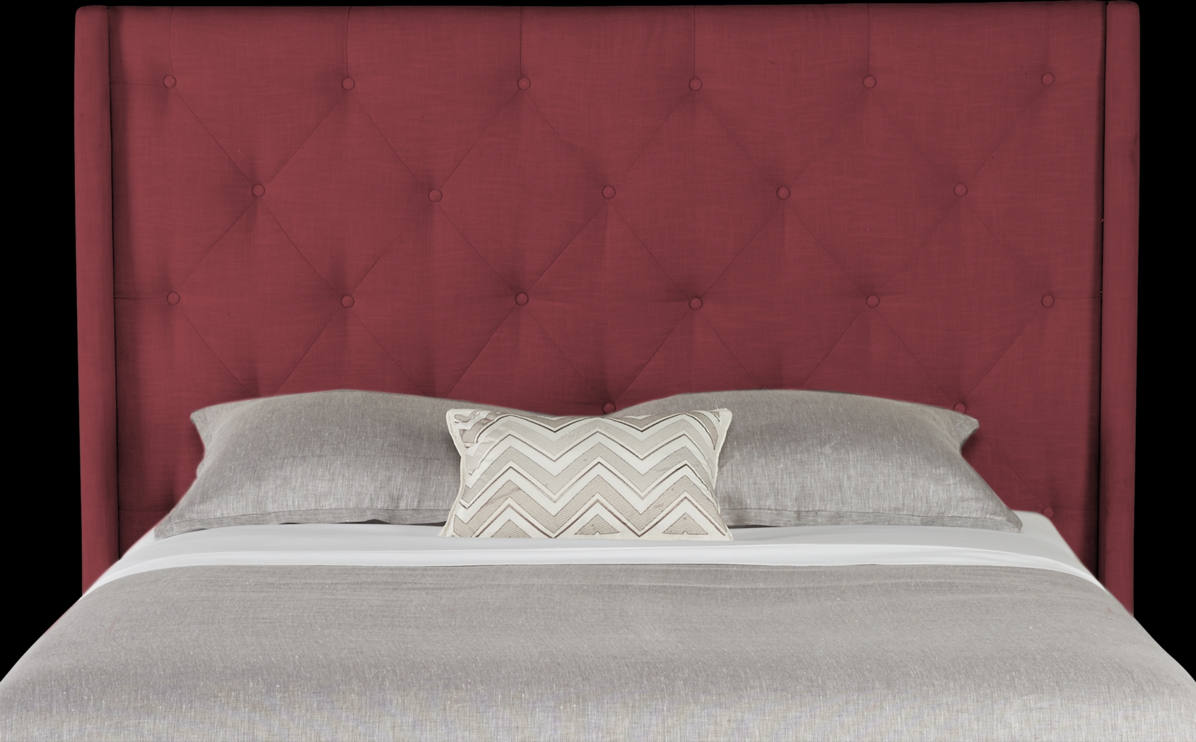 Alison Red 3 Pc Queen Upholstered Bed with 4 Drawer Storage - Thumbnail - Image 2