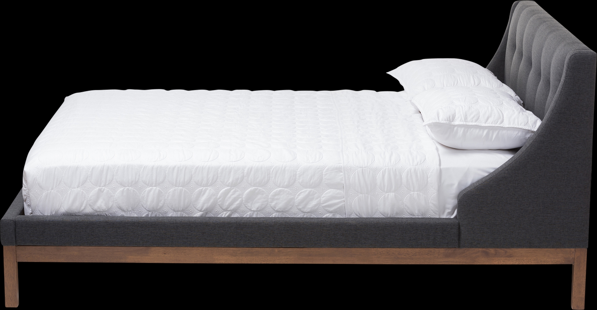 Alissas Dark Gray Queen Bed - Thumbnail - Image 3